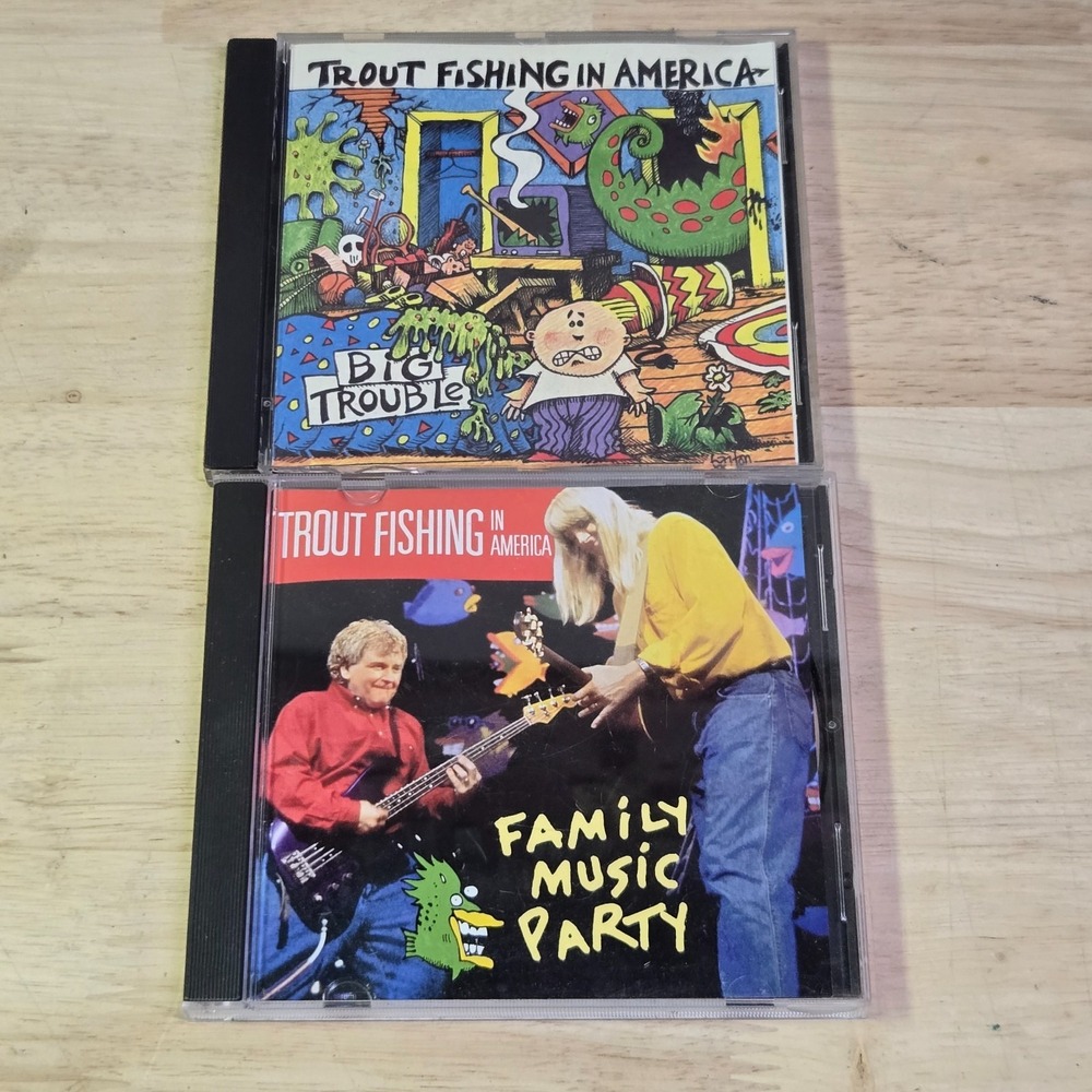 Trout Fishing in America Cd Set Of 2, Family Music & Over The Limit (Signed CD)